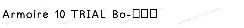 Armoire 10 TRIAL Bo字体转换